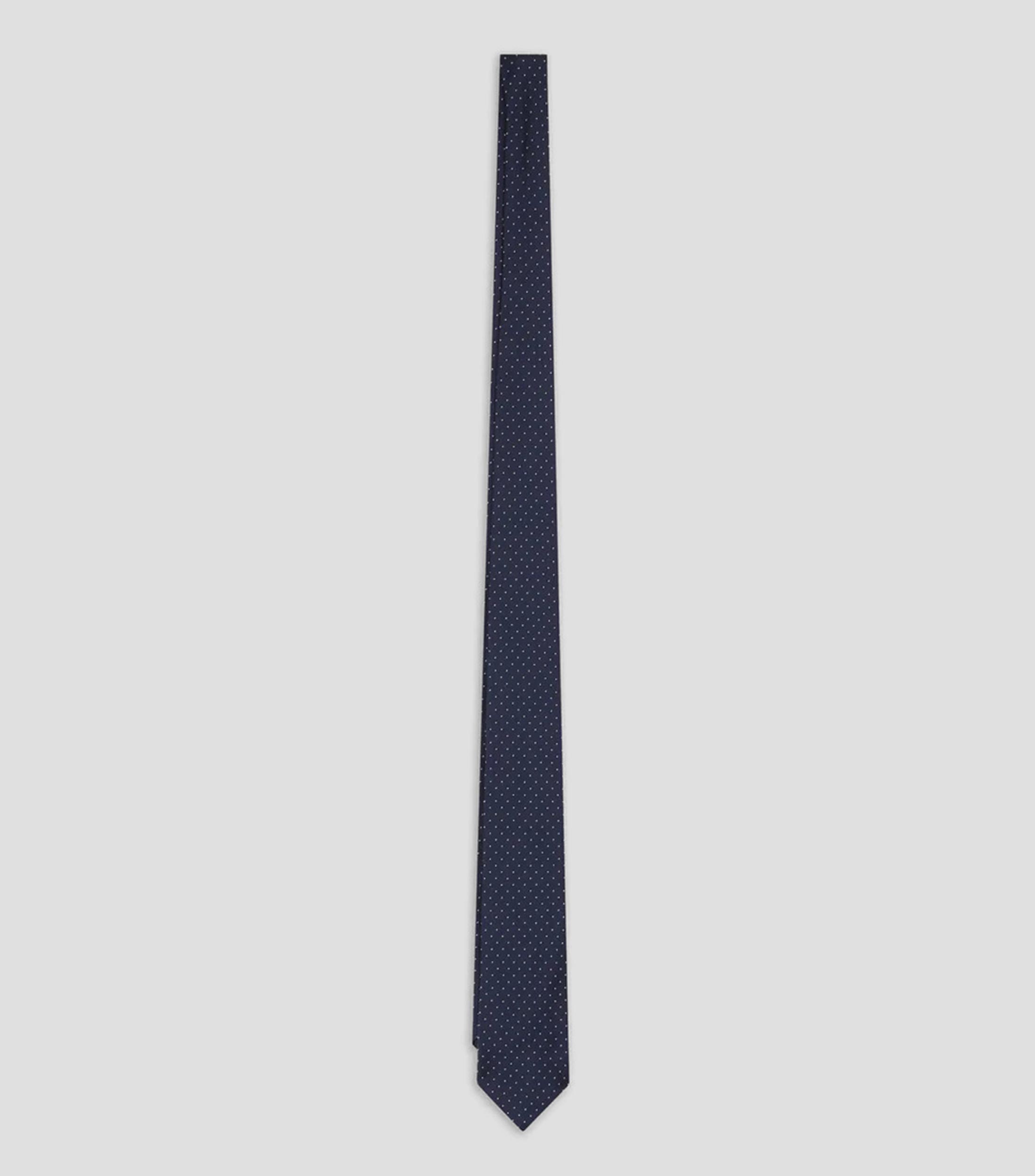 Corbata Delgada en seda microdiseno